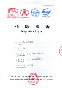 產(chǎn)品檢驗報告