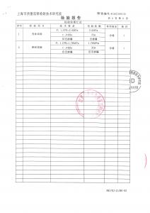 產(chǎn)品檢驗報告