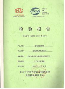 產(chǎn)品檢驗(yàn)報(bào)告