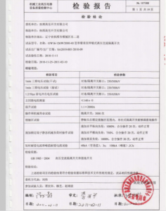 產(chǎn)品檢驗(yàn)報(bào)告
