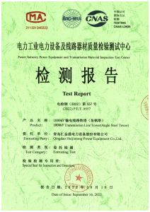 產(chǎn)品檢驗報告