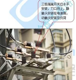 隔離開關(guān)1.1適用范圍適用于10kV架空線路桿塔上隔離開關(guān)安裝施工。1.2引用標(biāo)準(zhǔn)GB50173-2014《電氣裝置安裝工程66kV及以下架空電力線路施工及驗(yàn)收規(guī)范》GB50169-2016《電氣裝置安裝工程接地裝置施工及驗(yàn)收規(guī)范》《工程建設(shè)標(biāo)準(zhǔn)強(qiáng)制性條文》DL/T5161.1~5161.17-2002《電氣裝置安裝工程質(zhì)量檢驗(yàn)及評(píng)定規(guī)程》Q/DSG11105-2008《南方電網(wǎng)工程施工工藝控制規(guī)范》第4部分：配網(wǎng)工程Q/GD11123.8-2009《廣東電網(wǎng)公司配網(wǎng)工程施工作業(yè)指導(dǎo)書》第二部分：電氣工程