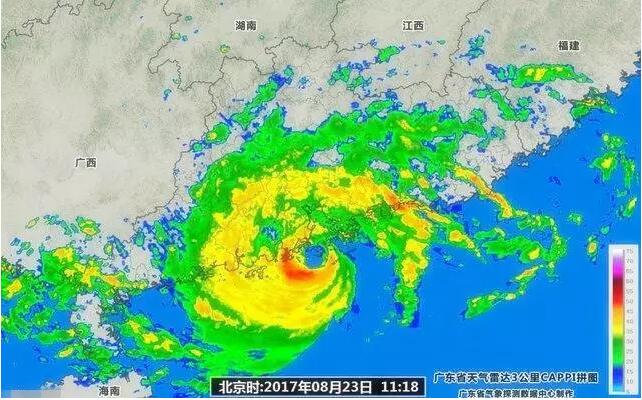 2017年8月23日12時50分左右，今年第13號臺風“天鴿”在珠海金灣區(qū)沿海登陸，聯(lián)合動力珠海桂山項目風電機組成功抵御臺風強襲。“天鴿”是今年以來登陸我國的最強臺風，登陸時中心附近最大風力14級（45米/秒），瞬時大風打破當?shù)仫L速紀錄