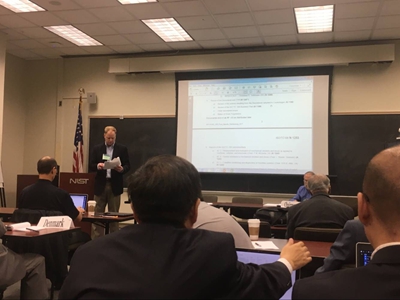 　　近日，應(yīng)ISO/ TC108/ SC3(國際標(biāo)準(zhǔn)化組織/機(jī)械振動(dòng)、沖擊與態(tài)監(jiān)測技術(shù)委員會(huì)) 第35屆年會(huì)秘書處邀請(qǐng)，受全國振標(biāo)委委托，由福建省質(zhì)量技術(shù)監(jiān)督局葉華生副巡視員帶隊(duì)，福建省計(jì)量科學(xué)研究院池輝院長、教授級(jí)高級(jí)工程師方祖梅等組成的代表團(tuán)赴美國馬里蘭州蓋瑟斯堡參加了國際學(xué)術(shù)會(huì)議，并進(jìn)行了技術(shù)交流等活動(dòng)。  　　會(huì)議期間，通過葉華生副巡視員和池輝院長與ISO(國際標(biāo)準(zhǔn)化組織)各成員國代表進(jìn)行溝通、技術(shù)交流、探討與答疑，由福建計(jì)量院主導(dǎo)制定的國際標(biāo)準(zhǔn)ISO/DIS16063-33&