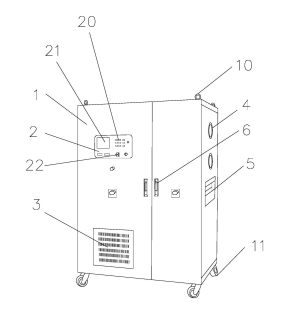 
	中國(guó)儲(chǔ)能網(wǎng)訊：本發(fā)明公開(kāi)了一種智能建筑微電網(wǎng)的容量配置設(shè)備，其結(jié)構(gòu)包括柜體、容量控制器、散熱柵、電抗器、雙向變流器、把手，柜體的上方固定焊接有連接孔，柜體的下方活動(dòng)連接有滾輪，容量控制器通過(guò)電連接于柜體的表面，雙向變流器由匯流器、控制器、光伏陣列、扶手，匯流器固定連接于雙向變流器的后方，控制器通過(guò)電連接于雙向變流器的表面，雙向變流器固定連接于柜體的右部，雙向變流器通過(guò)電與容量控制器相連接，把手垂直焊接于柜體的表面。本發(fā)明可以將微電網(wǎng)多余的電能通過(guò)雙向變流器回饋回電網(wǎng)，不僅避免了電能的浪費(fèi)，也避免了在發(fā)