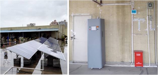 
	中國(guó)儲(chǔ)能網(wǎng)訊：1月8日，由電源事業(yè)部研發(fā)的5KW 光儲(chǔ)混合微網(wǎng)系統(tǒng)在深圳龍華正式投入運(yùn)行。本項(xiàng)目由長(zhǎng)城電源MG PS 5KW戶用光儲(chǔ)混合微網(wǎng)系統(tǒng)、5KWP太陽(yáng)能電池組件及12kWh磷酸鐵鋰儲(chǔ)能電池系統(tǒng)組成，為客戶提供應(yīng)急供電，保證生活所需的照明和家用電器正常用電