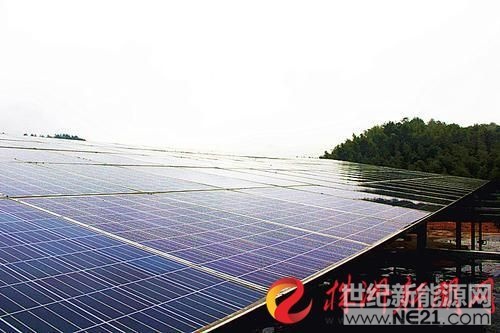 一塊塊藍(lán)色的光伏電板，整齊地排列在路邊，已成為一道靚麗的風(fēng)景線。



▲ 光伏發(fā)電站輸送源源不斷的電能