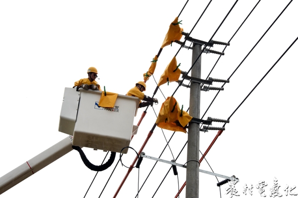 


　　農(nóng)村電氣化網(wǎng)訊：3月16日11時36分，蓬溪公司在上游工業(yè)園區(qū)10千伏游德線1段07﹟桿完滿完成了對入駐企業(yè)-方譽科技公司帶電搭火施工任務，這也是蓬溪縣有電以來，首次進行的帶電施工作業(yè)。蓬溪公司總經(jīng)理王曉明、黨委書記王波、副總經(jīng)理羅濤、相關部門負責人進行了現(xiàn)場指導