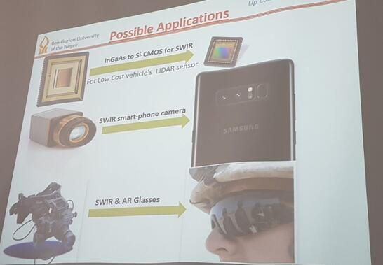 　　【中國(guó)儀表網(wǎng) 儀表研發(fā)】以色列著名研究型學(xué)府本-古里安大學(xué)(Ben-Gurion University of the Negev)的研究人員稱(chēng)他們開(kāi)發(fā)出了一款低成本紅外傳感器，能夠打造全球最薄的夜視眼鏡，并革新智能手機(jī)和自動(dòng)駕駛汽車(chē)的紅外夜視應(yīng)用。  　　據(jù)麥姆斯咨詢(xún)報(bào)道，本-古里安大學(xué)納米科學(xué)技術(shù)Ilse Katz研究所的Gabby Sarusi教授開(kāi)發(fā)了一款形似郵票的器件，一側(cè)能夠讀取1500nm波長(zhǎng)的紅外光，并將紅外光在另一側(cè)轉(zhuǎn)為人眼能夠看到的可見(jiàn)光成像