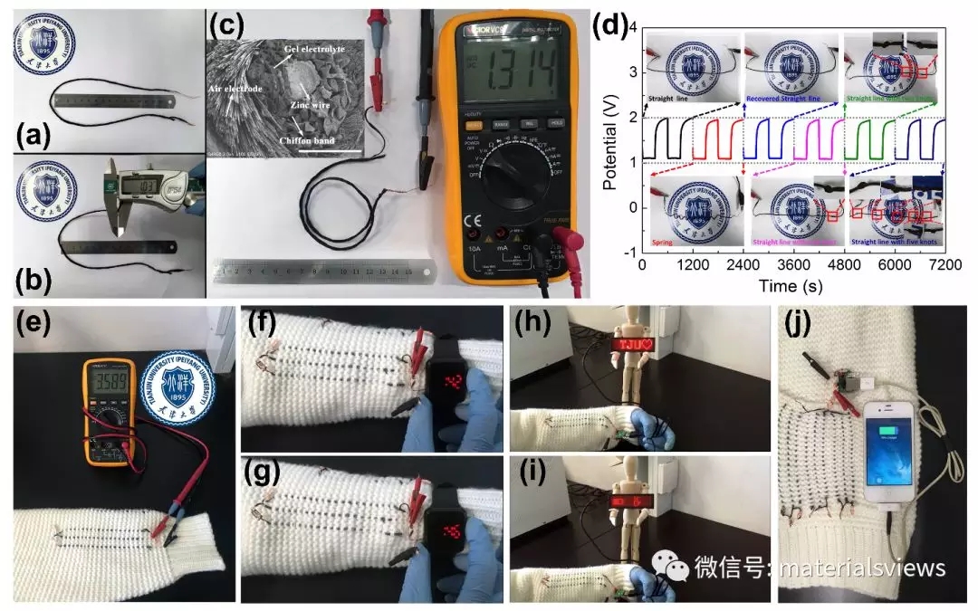 
	中國儲(chǔ)能網(wǎng)訊：可穿戴電子設(shè)備使用的柔性儲(chǔ)能系統(tǒng)近來受到科學(xué)界和工業(yè)界的廣泛關(guān)注。鋰離子電池和超級(jí)電容器作為當(dāng)前主要的兩種儲(chǔ)能技術(shù)，由于其能量密度不足等問題無法滿足柔性儲(chǔ)能系統(tǒng)的要求——在有限的空間內(nèi)提供足夠高和足夠長(zhǎng)的能量供應(yīng)