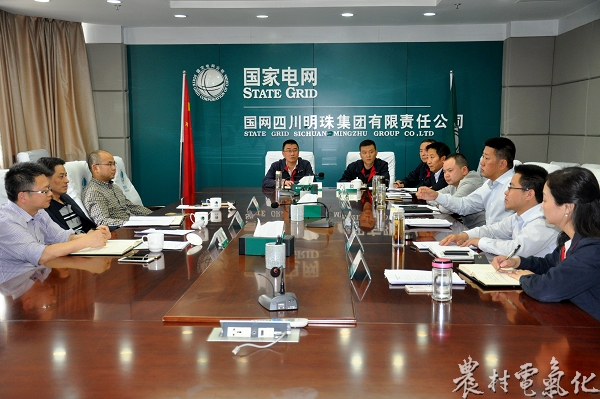 
　　農(nóng)村電氣化網(wǎng)訊：4月10日，遂寧公司副總經(jīng)理王世彬攜建設(shè)部、物資供應(yīng)中心負(fù)責(zé)人對明珠公司發(fā)展建設(shè)、物資供應(yīng)、集體企業(yè)及設(shè)計(jì)監(jiān)理等工作開展情況進(jìn)行了調(diào)研。明珠公司總經(jīng)理丁華、常務(wù)副總經(jīng)理王希寶、副總經(jīng)理秦凱珍和銀月及相關(guān)職能部門負(fù)責(zé)人參加座談