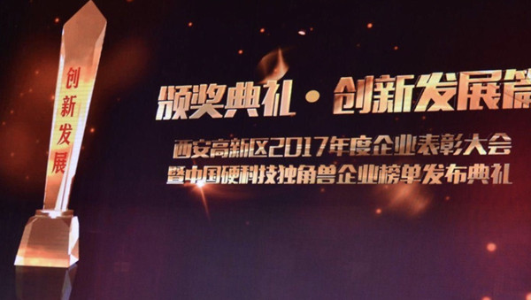 　　【中國儀表網(wǎng) 儀表企業(yè)】4月20日下午，西安高新區(qū)2017年度企業(yè)表彰大會在高新會議中心千人會堂隆重舉行，市委常委、高新區(qū)黨工委書記、航天基地黨工委書記鐘洪江、高新區(qū)管委會主任楊仁華以及王斌、王寬讓、楊念田、史康度、賈長舜、李亞紅等高新區(qū)領(lǐng)導出席大會并為獲獎企業(yè)代表頒獎。會上，定華電子(股票代碼：837793)與中國西電集團、中船重工705所等14家知名科技企業(yè)一起，榮獲“西安高新區(qū)自主創(chuàng)新示范單位” 