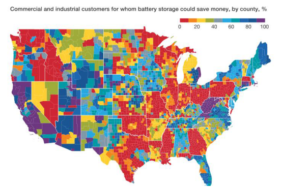 
	中國儲能網(wǎng)訊：使用固定電池在商業(yè)和工業(yè)場所儲存能源的情況正在上升，從2013年的約3兆瓦上升到2016年的40兆瓦，2017年接近70兆瓦。其主要原因是電池成本大幅下降