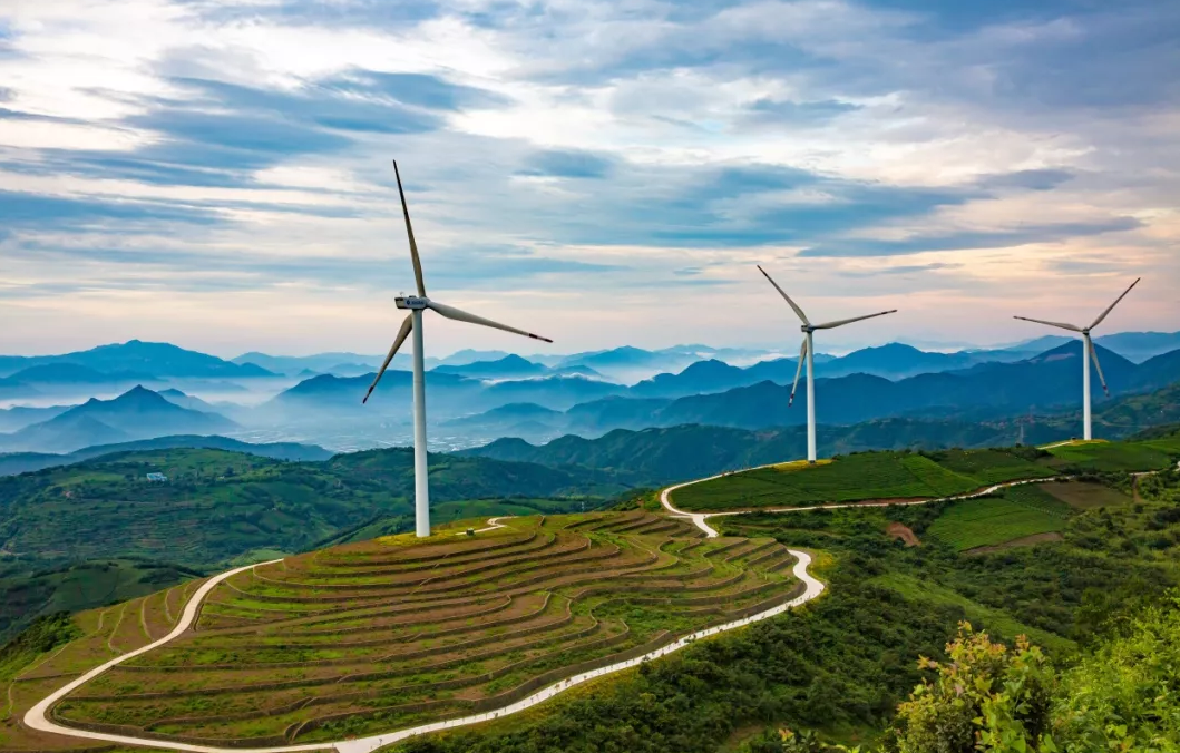                        6月7日下午，由中東歐8個(gè)國(guó)家的政府能源主管部門、能源電力企業(yè)9名代表組成的代表團(tuán)，在國(guó)家能源局國(guó)際司歐美處副處長(zhǎng)王麗芬陪同下，來到中廣核新能源寧海一市風(fēng)電場(chǎng)（以下稱“寧海一市風(fēng)電場(chǎng)”）調(diào)研。  前往12#風(fēng)機(jī)機(jī)位時(shí)，道路兩旁盛開的金雞菊，梯田成排的高山茶叢，三三兩兩閑散的牛群，伴隨著云霧中若隱若現(xiàn)、徐徐轉(zhuǎn)動(dòng)的風(fēng)機(jī)，構(gòu)成自然閑適的生態(tài)美景