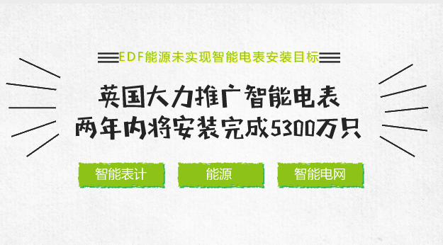 　　【中國儀表網(wǎng) 儀表產(chǎn)業(yè)】近日，法國電力集團(tuán)能源公司(EDFEnergy)同意支付35萬英鎊的罰款，原因是未能在客戶家中安裝足夠的智能電表。這是能源供應(yīng)商首次因未達(dá)到智能電表目標(biāo)而接受處罰