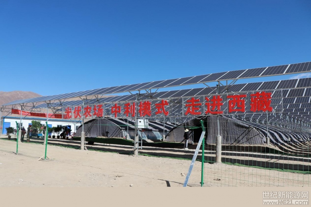  
 
七月的瓊結(jié)，如畫的美麗鄉(xiāng)村，陽光灑落在瓊結(jié)縣1兆瓦貧困村光伏農(nóng)場。棚外陽光和煦，棚內(nèi)農(nóng)作物舒展著新葉，等待迎接一場新生