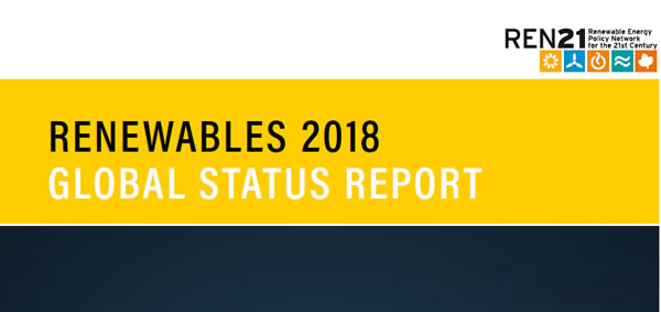                                         
	　　全球可再生能源網(wǎng)絡(luò)REN21發(fā)布2018年版的可再生能源現(xiàn)狀報(bào)告，包括了生物質(zhì)發(fā)電、地?zé)岚l(fā)電、水電、光伏、太陽能光熱發(fā)電、陸上風(fēng)電、海上風(fēng)電。今天我們介紹光伏——

	

	　　2017年全球新增光伏98吉瓦，到2017年底全球在運(yùn)光伏裝機(jī)容量402吉瓦，其中中國(guó)131吉瓦、歐盟108吉瓦、美國(guó)51吉瓦、日本49吉瓦、印度18.3吉瓦