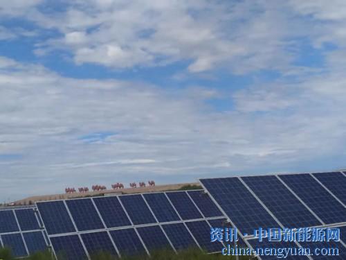                                                                                                                                                                     
	　　如果不是鞋縫兒里的黃沙暴露了來路的痕跡，看著眼前距離不過2米的光伏板下野花搖曳盛開的樣子，很難想象得到這里四年前還是沙土一片，與遠(yuǎn)處無垠的沙漠并沒有什么不同。

	　　8月，