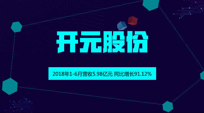 　　【中國儀表網(wǎng) 儀表企業(yè)】近日，開元股份發(fā)布了2018年半年度報告，2018年1-6月，開元股份營業(yè)收入為5.98億元，同比增長91.12%；歸屬上市公司股東的凈利潤為6535.64萬元，同比增長18.6%。  　　開元股份于2012年7月在深圳證券交易所創(chuàng)業(yè)板上市，主要業(yè)務為煤質(zhì)檢測儀設(shè)備業(yè)務和職業(yè)教育培訓業(yè)務