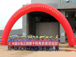 
	
                    
	【電纜網(wǎng)訊】9月12日，由水電三局制造安裝分局承建的江西贛江新干航電樞紐機(jī)電設(shè)備安裝工程（W8標(biāo)段）首臺(tái)機(jī)組成功并網(wǎng)，這是項(xiàng)目建設(shè)過程中的重要里程碑。

	

	新干航電樞紐工程是以航運(yùn)為主，兼顧發(fā)電等綜合效益的樞紐工程，電站布置7套單機(jī)16兆瓦燈泡貫流式機(jī)組，總裝機(jī)容量112兆瓦，年平均發(fā)電量5.34億千瓦時(shí)