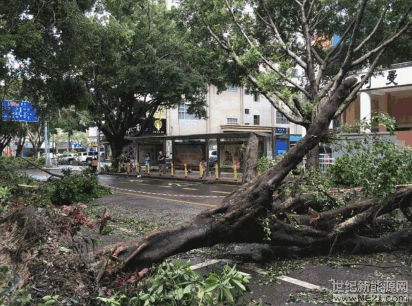  據(jù)中央氣象臺消息，今年第22號臺風(fēng)“山竹”的中心以強臺風(fēng)級于9月16日下午17時在廣東江門市臺山沿海登陸，登陸時中心附近最大風(fēng)力14級(45米/秒，相當(dāng)于162公里/小時)，成為今年來登陸我國最強臺風(fēng)。

受其影響，廣東、廣西、海南等地掀起狂風(fēng)暴雨，城市出現(xiàn)內(nèi)澇積水，樹木被吹倒、吹斷，廣東、福建、海南多地高鐵停運，航班取消